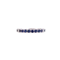 Alliance Eternity Saphirs et Diamants ref CL021 - Antonio Roccabella Jewellery