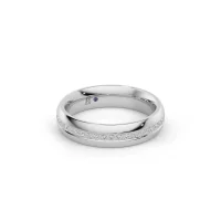 Alliance de mariage Ellisse 10 Diamants 0.35 en or blanc - Antonio Roccabella Jewellery