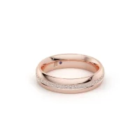 Alliance de mariage Ellisse 10 Diamants 0.35 en or rose - Antonio Roccabella Jewellery