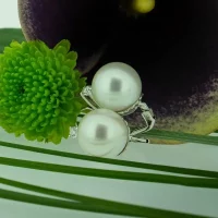 Boucles d'oreilles Perles et Diamants 0.17 - Antonio Roccabella Jewellery