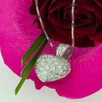 Pendentif Coeur Diamants 1.65 carats - Antonio Roccabella Jewellery