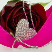 Pendentif Coeur pavé Diamants - Antonio Roccabella Jewellery