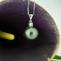 Pendentif Perle de Tahiti et Diamant - Antonio Roccabella Jewellery