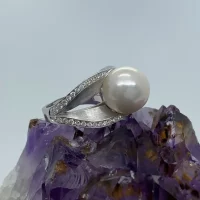Bague Nuit d'Orient Perle Blanche Diamants - Antonio Roccabella Jewellery