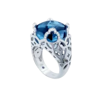 Bague PRISMA London Blue Diamants - Antonio Roccabella Jewellery